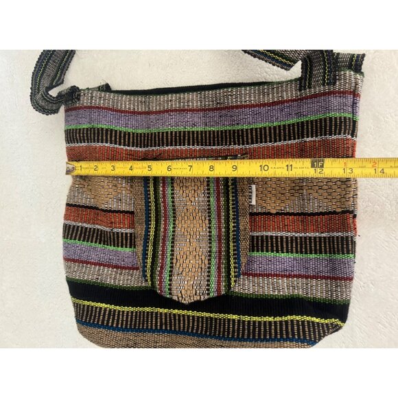 Lillo Mexican Poncho Style Drug Rug Colorful Shoulder Bag Beach Surf Boho Style - Picture 6 of 6